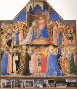 Fra Angelico The Coronation of the Virgin (mk05) oil on canvas